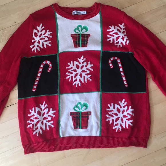 ✨ Vintage Candy Cane Christmas Sweater ✨ - Picture 1 of 1